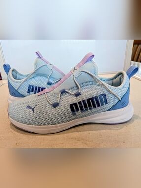 Puma Rift Slip On Bold 2 Frost JR Sneakers Blue Purple Sz 7 Womens NWT No Lid